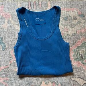 Aerie Teal Ribbed Tank Top